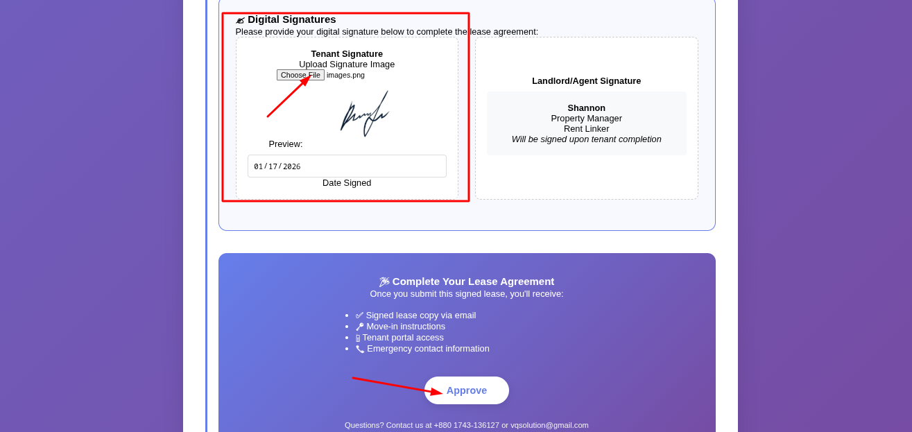 Tenant Onboarding Flow